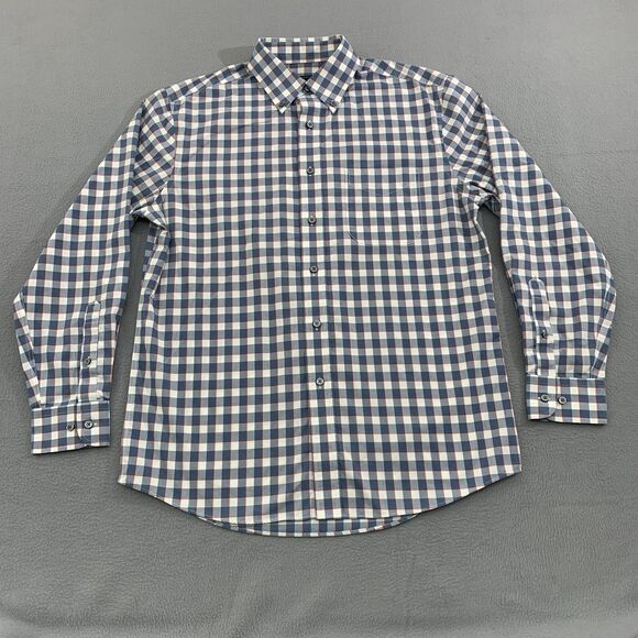 Jos. A.Bank Button Down Shirt Mens Medium Long Sleeve Tailored Fit Gingham Check - Picture 1 of 16